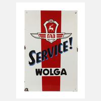 Emailleschild Wolga111
