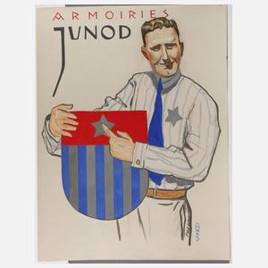 Willy Friedrich Burger, Plakatentwurf "Armoiries Junod"