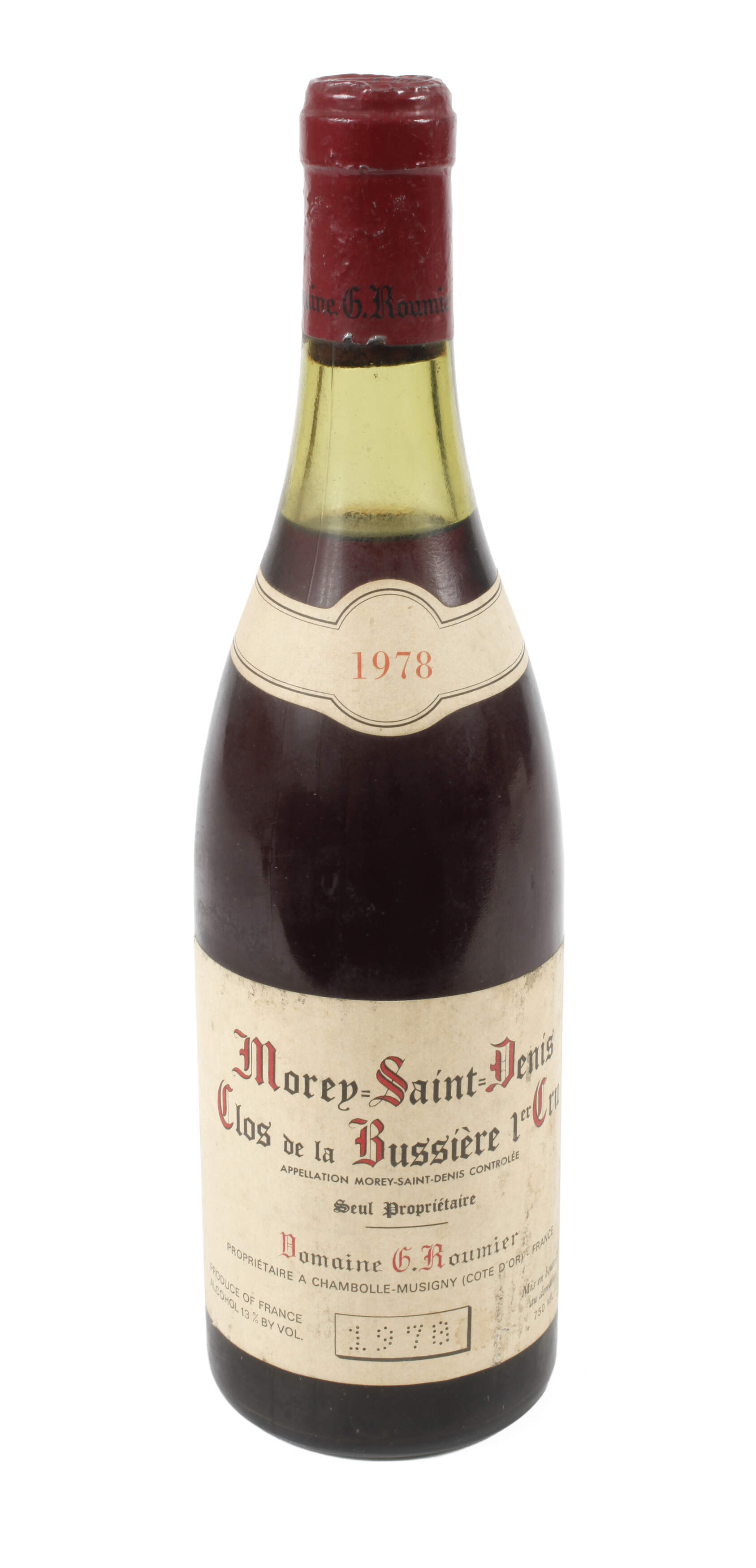 Flasche Clos de la Bussière 1er Cru 1978