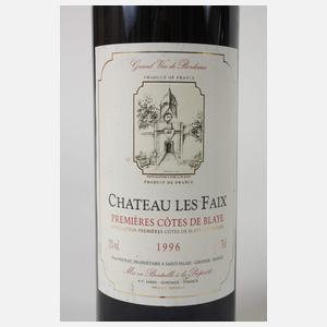 Fünf Flaschen Chateau Les Faix 1996
