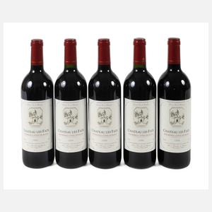 Fünf Flaschen Chateau Les Faix 1996