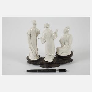 Drei Figuren Blanc des Chine