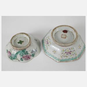Zwei Schalen Famille rose