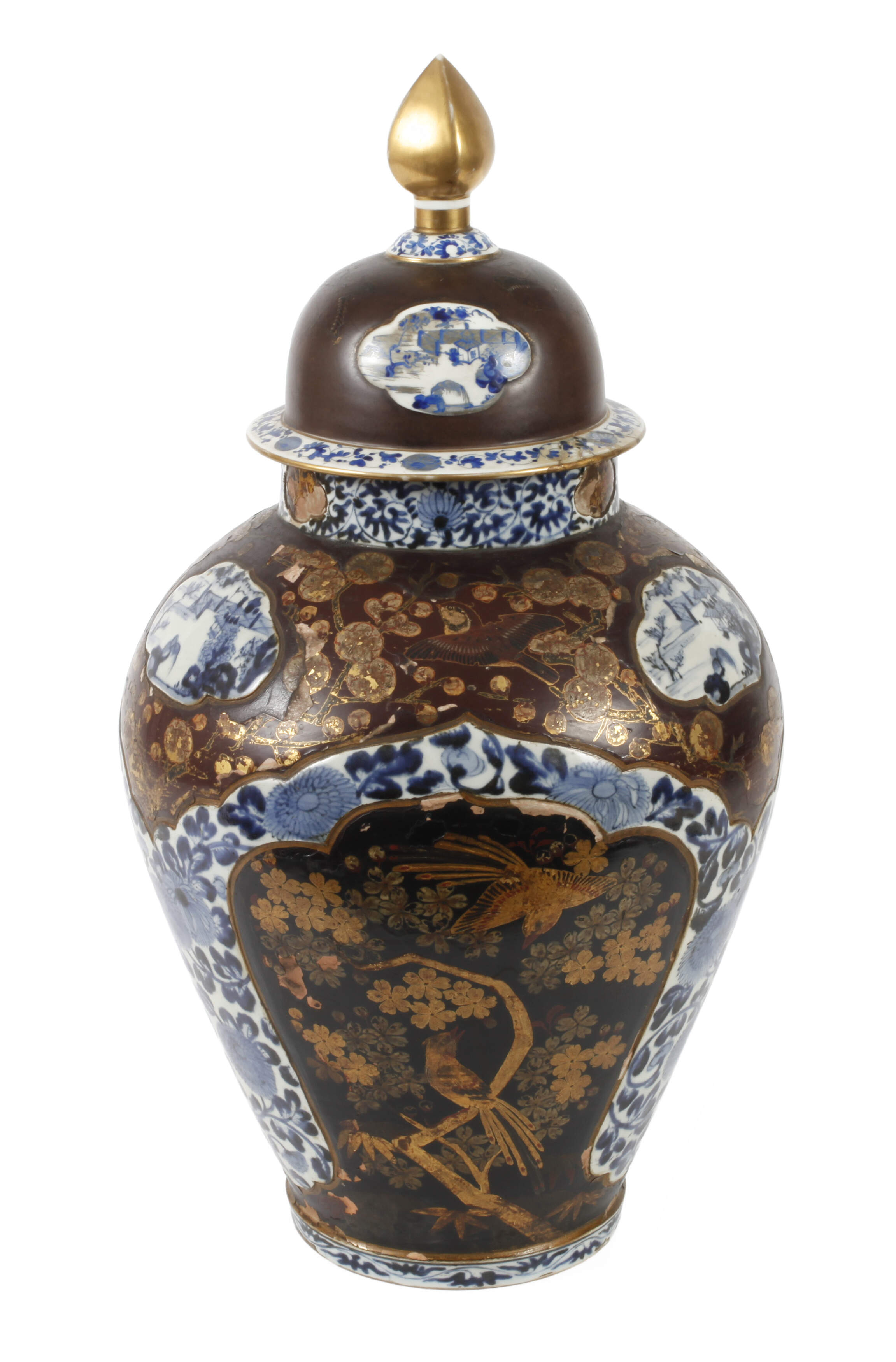 Große Deckelvase Imari