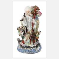 Riesige Jingdezhen-Propagandafigur „Shòulǎo mit dem Pfirsich der Unsterblichkeit“111