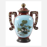 Große Henkelvase Cloisonné111