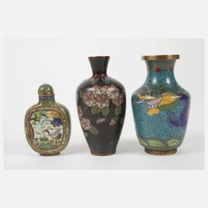 Konvolut Cloisonné