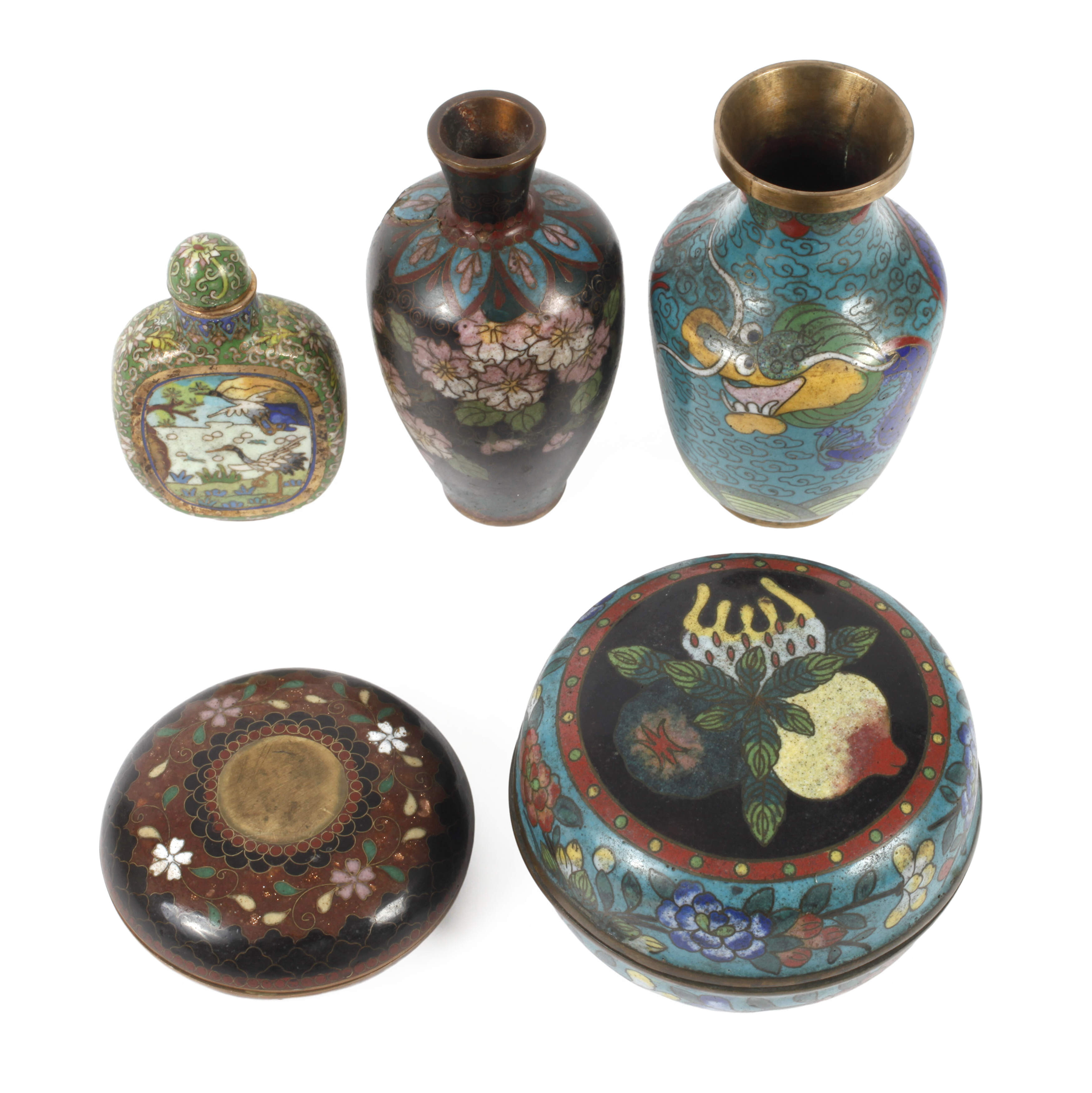 Konvolut Cloisonné