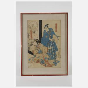 Utagawa Kunisada, Kabuki-Szene