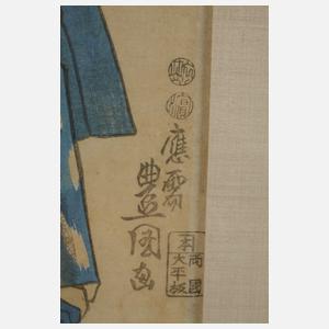 Utagawa Kunisada, Kabuki-Szene