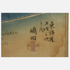 Utagawa Hiroshige, Szene am Oi-Fluss