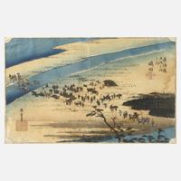 Utagawa Hiroshige, Szene am Oi-Fluss111
