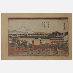 Utagawa Hiroshige, Zwei Holzschnitte