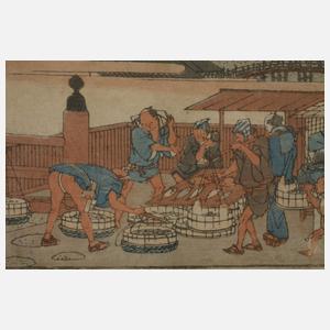 Utagawa Hiroshige, Zwei Holzschnitte