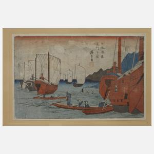 Utagawa Hiroshige, Zwei Holzschnitte