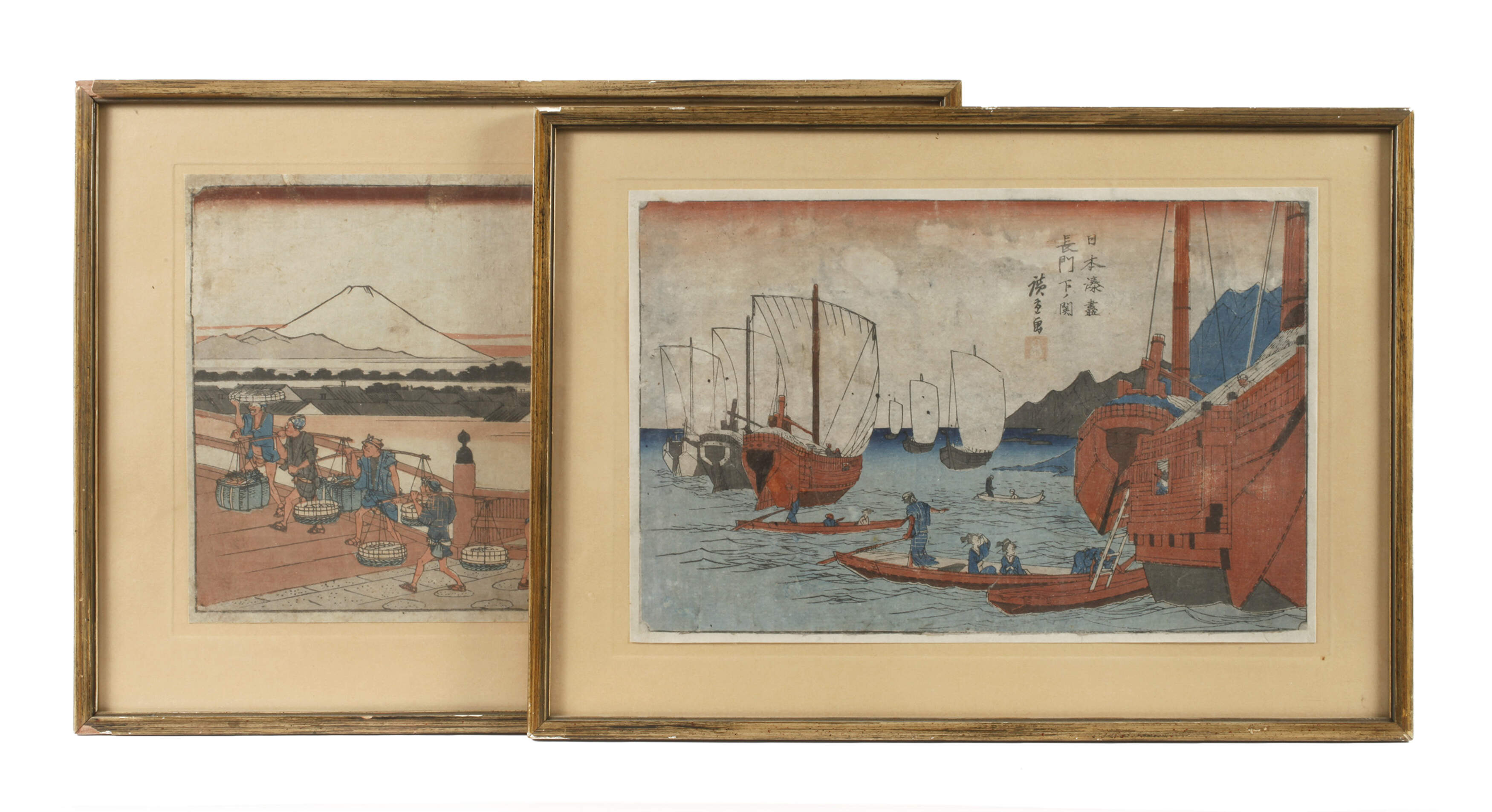 Utagawa Hiroshige, Zwei Holzschnitte