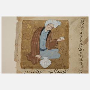 Konvolut indopersische Buchmalereien