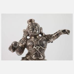 Tanzender Krishna Silber