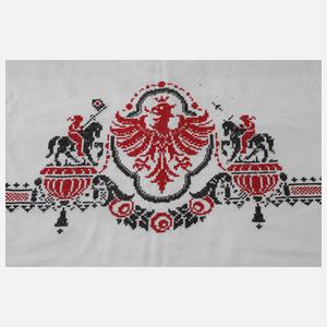 Patriotische Handarbeitsdecke Kaiserreich