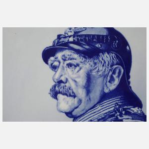 Großer Wandteller Otto von Bismarck