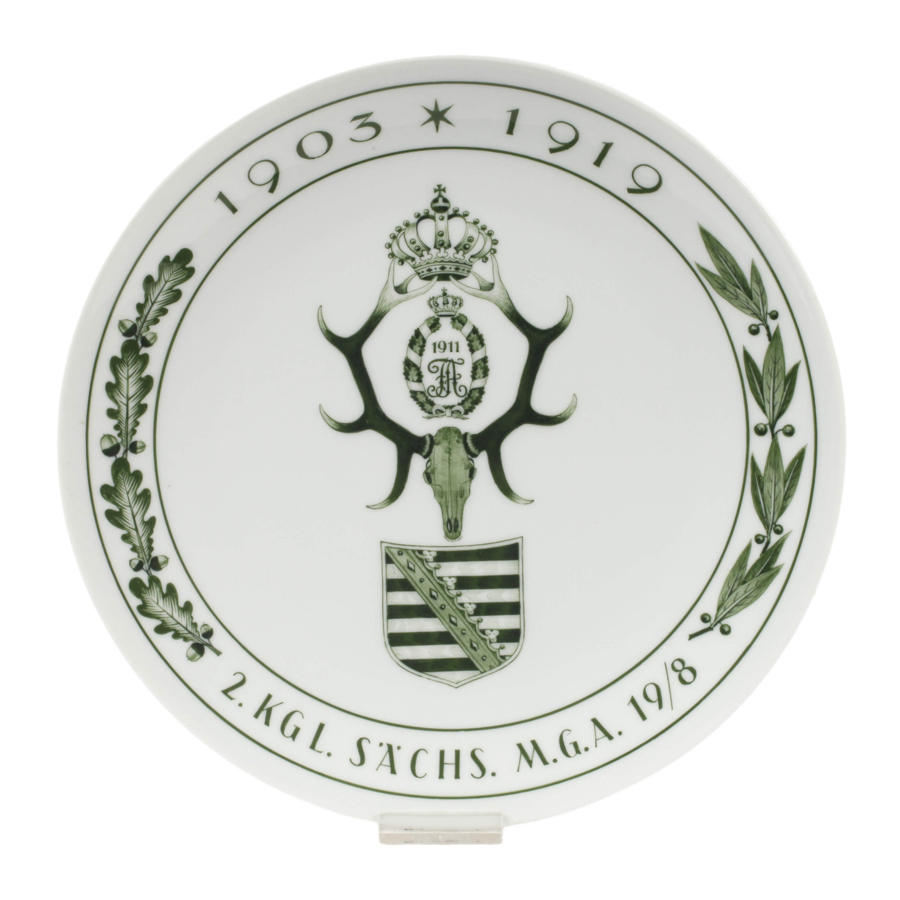 Meissen Regimentsteller Maschinengewehrabteilung