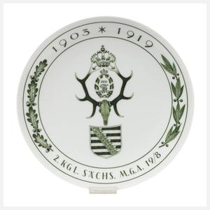 Meissen Regimentsteller Maschinengewehrabteilung