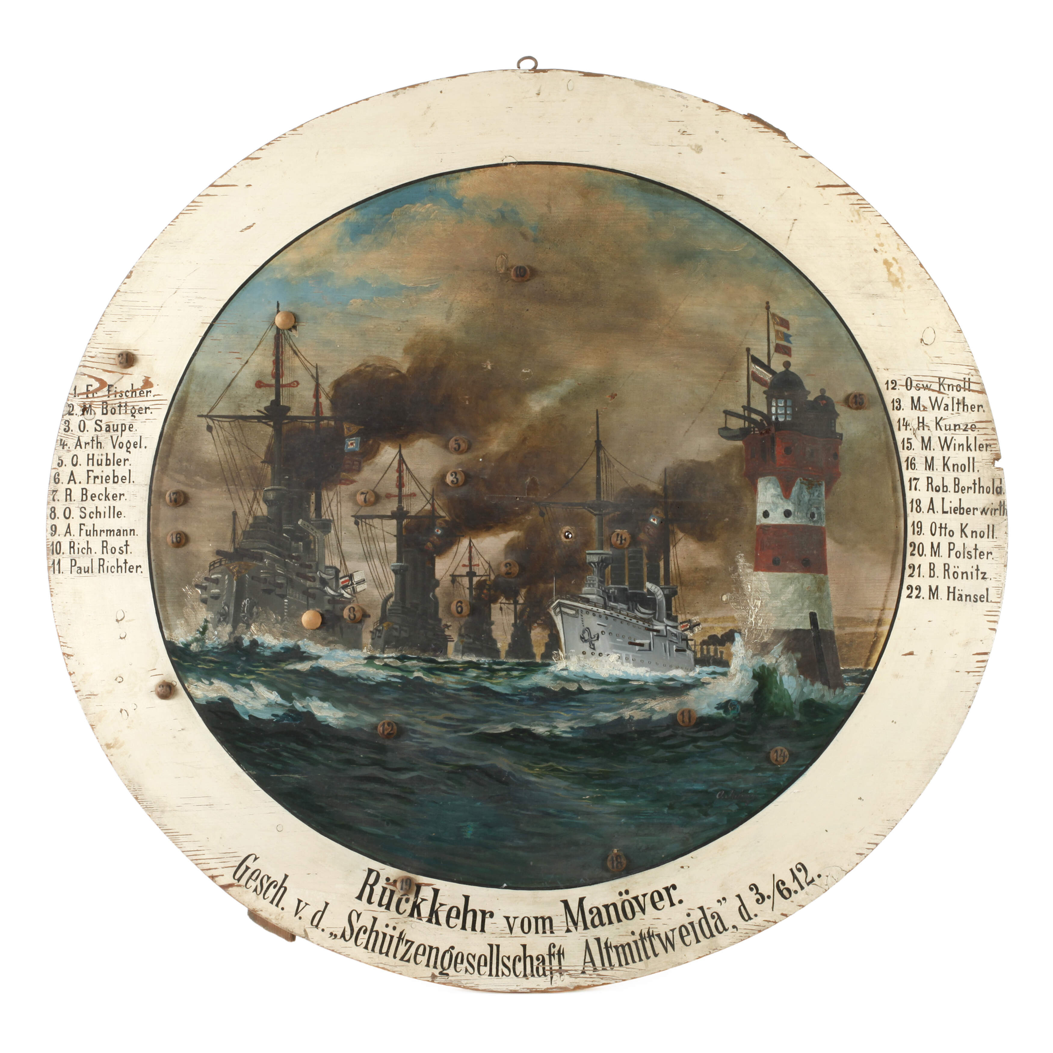 Schützenscheibe Marine