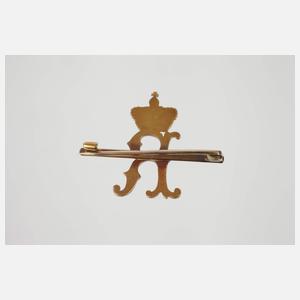 Goldene Geschenkbrosche eines Grafen