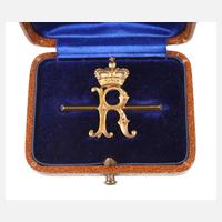 Goldene Geschenkbrosche eines Grafen111