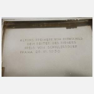 Silber Zigarettenetui Freiherr von Rothschild