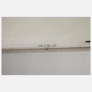 Silber Zigarettenetui Freiherr von Rothschild