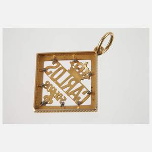 Goldener Anhänger des spanischen Königshauses