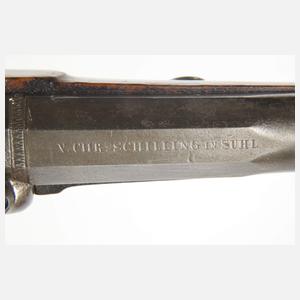 Perkussionspistole V. Christian Schilling Suhl