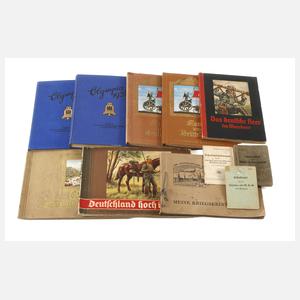 Konvolut Sammelbilderalben und Bücher 3. Reich