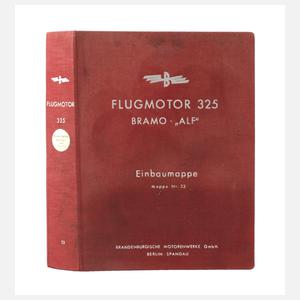 Einbaumappe Flugmotor 325, Bramo Alf