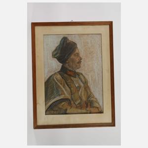 Portrait General der Kosaken Kononow