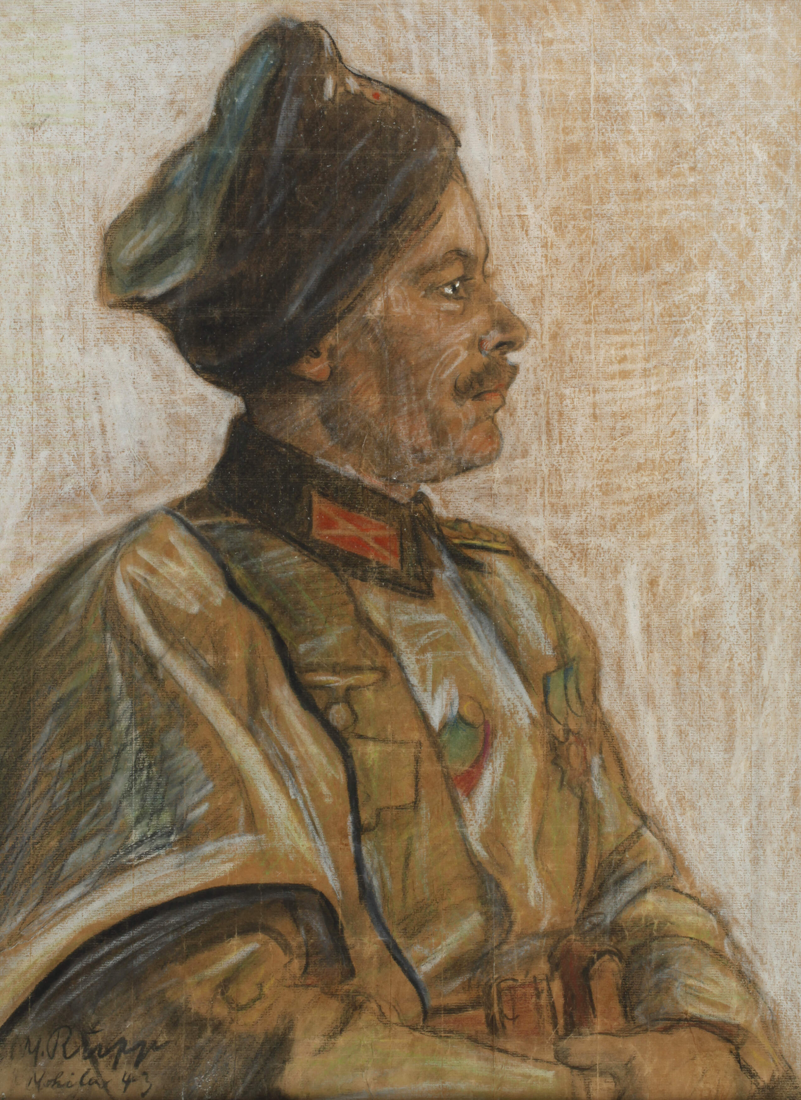 Portrait General der Kosaken Kononow