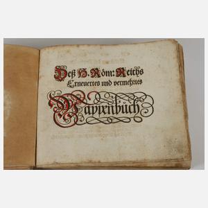 Zwei Wappenbücher 1656 und 1657