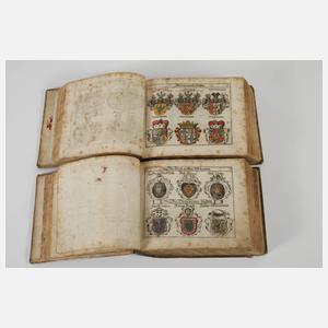 Zwei Wappenbücher 1656 und 1657
