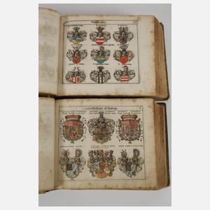 Zwei Wappenbücher 1656 und 1657