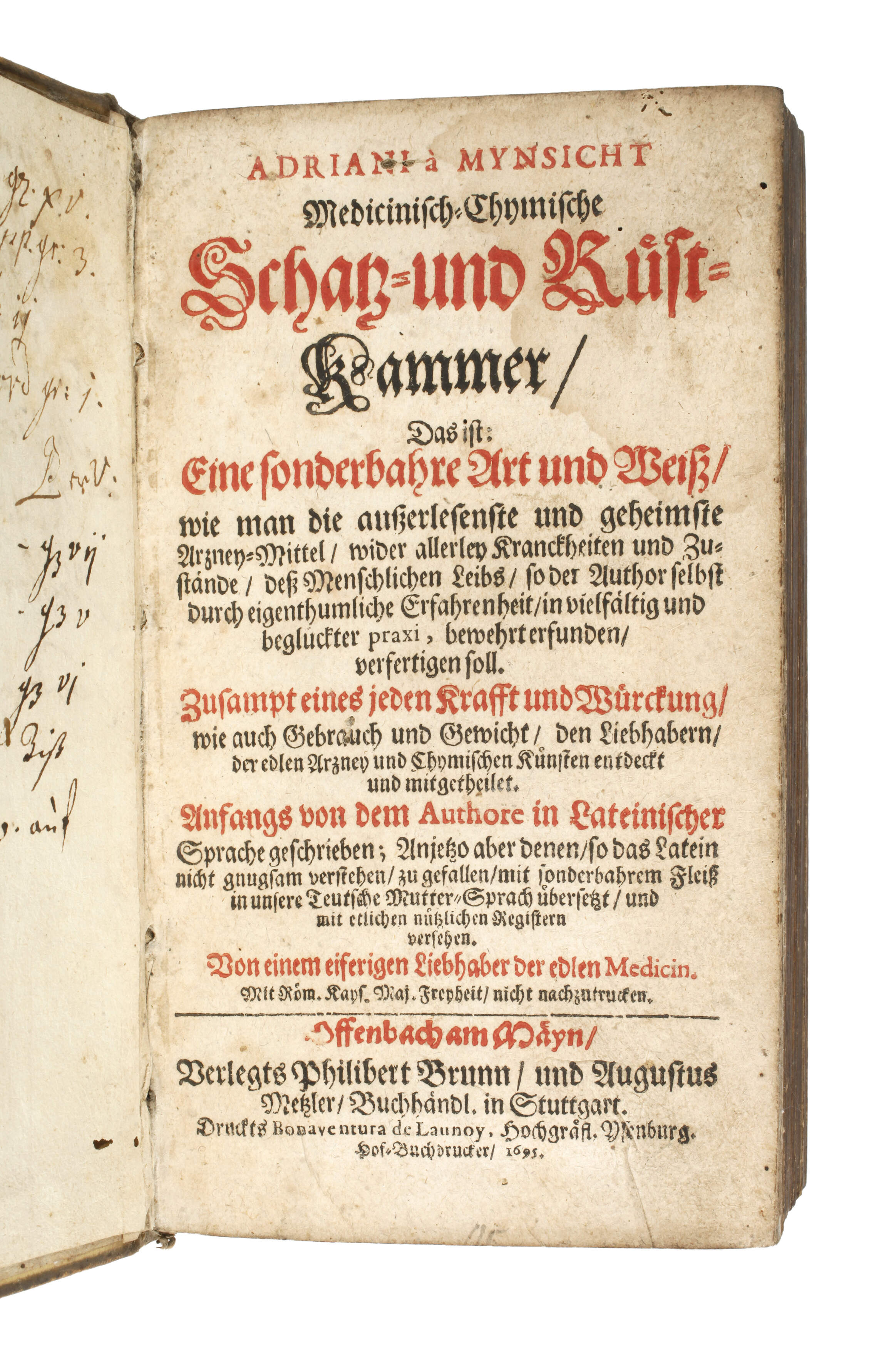 Schatz- und Rüstkammer 1695