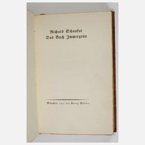Richard Schaukal, Das Buch Immergrün