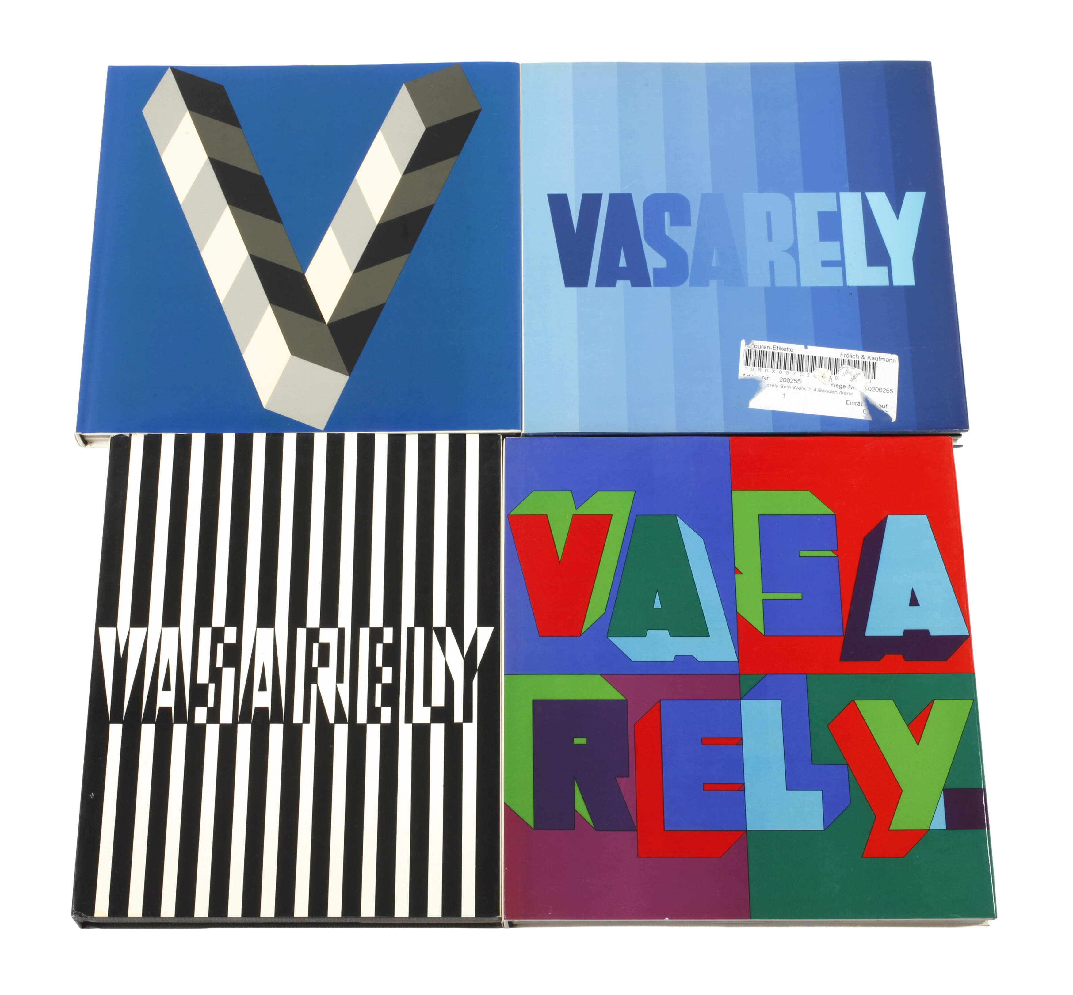 Vier Bände Werkverzeichnis Vasarely