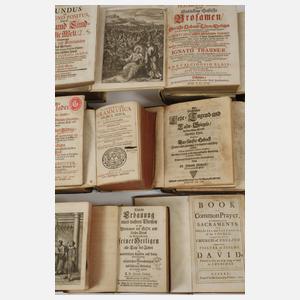 Konvolut religiöse Bücher 17./18. Jh.