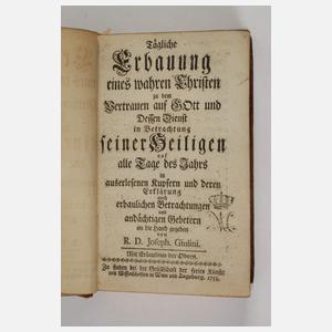 Konvolut religiöse Bücher 17./18. Jh.