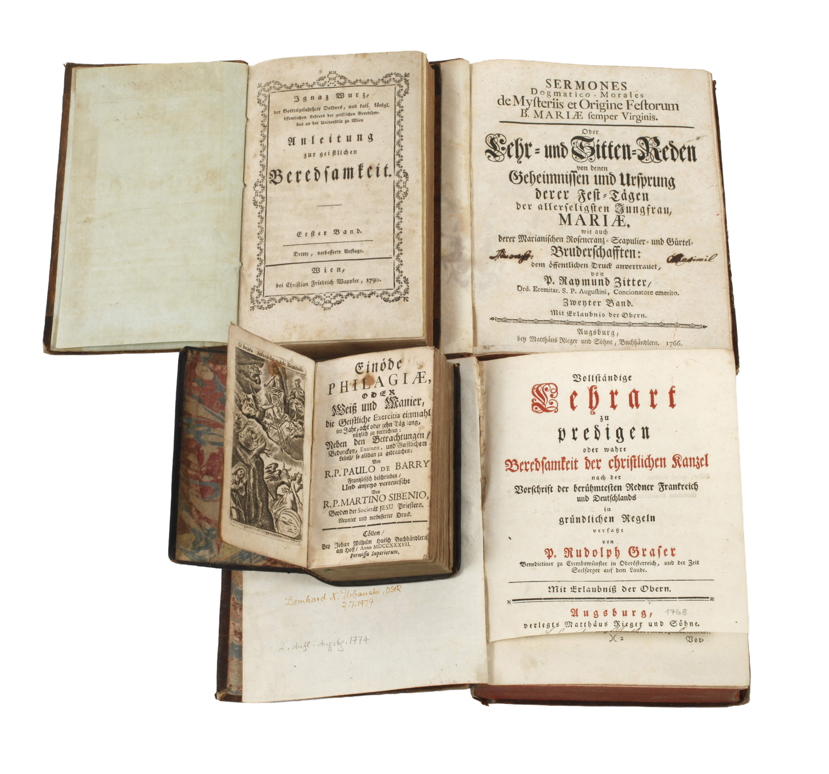 Vier Bücher 18. Jh.