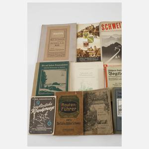 Konvolut Wanderbücher und Karten Vogtland