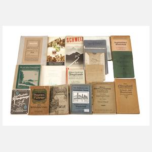 Konvolut Wanderbücher und Karten Vogtland