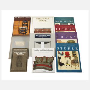 Konvolut Fachliteratur Möbel