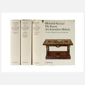 Drei Bände Die Kunst des Deutschen Möbels